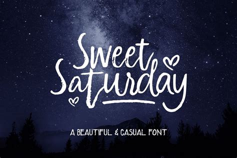 Sweet Saturday Font 32208 Script Font Bundles