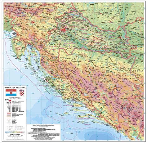 Geografska Karta Hrvatske 11400000