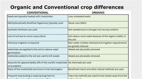 The Difference Between Organic Food And Conventional Food