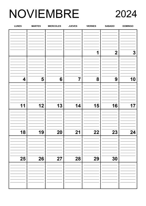 Calendario Noviembre 2024 Calendariossu