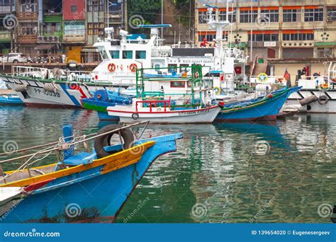 Old Fishing Harbor Of Keelung City Editorial Image Image Of House