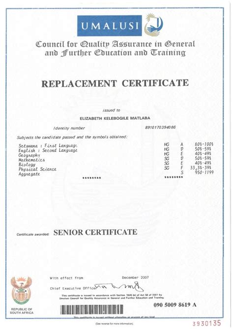 Umalusi Grade 12 Original Matric Certificate Matric Results Out Today