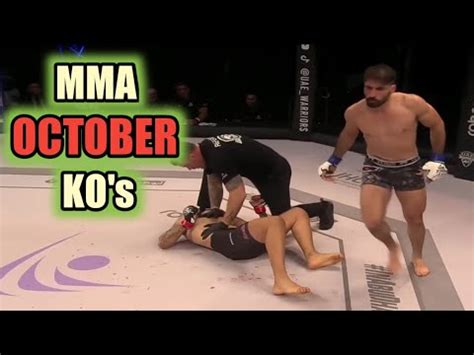 Best Mma Knockouts Of The October Hd Youtube