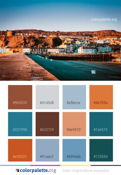 Skyline City Cityscape Color Palette