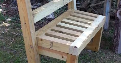 4x4 Garden Bench Benches Pinterest Bench Pallets And Pallet Projects