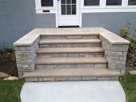 Front Concrete And Stone Steps In Minneapolis Traditional Entry
