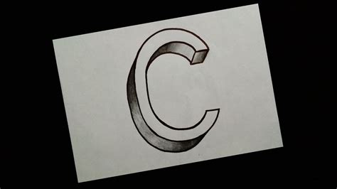 4 Dibujos 3d Como Dibujar La Letra C En 3d Letras En 3d Dibujos Images