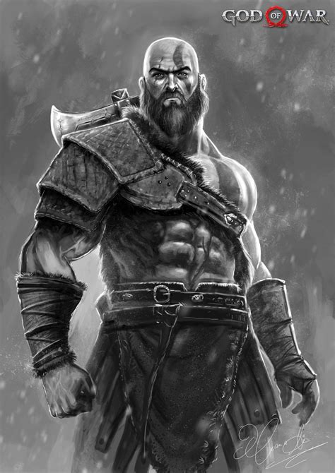 Artstation Kratos God Of War New Begining Hassan Ali