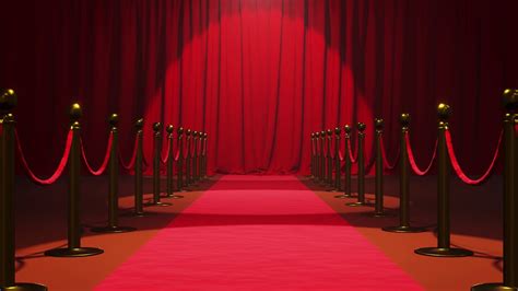 Green Screen 3d Red Carpet Award Curtain Backdrop Stage Hallway Grand