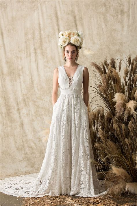 Laid Back Boho Wedding Dresses Etheria By Dreamers And Lovers