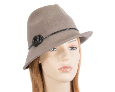 Navy Ladies Fashion Felt Trilby Hat By Max Alexander Online In