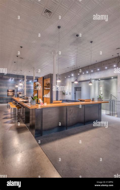 Reception Area In Modern Office Building Stock Photo Alamy
