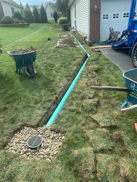 When a pit is full, the water is pumped away. Draining Water from French Drain and Gutter Downspout to a ...