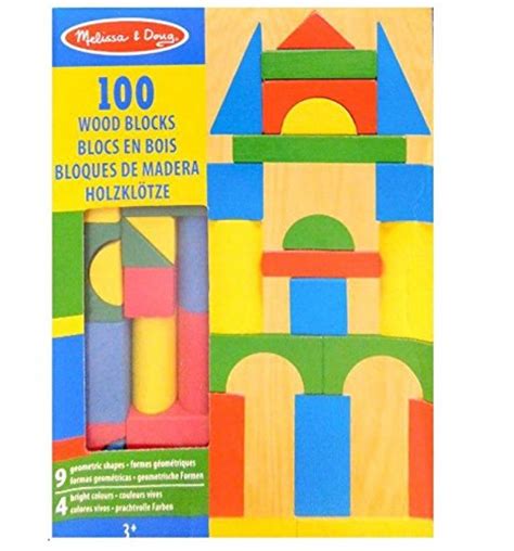 Melissa And Doug Wooden Building Blocks Set — Deals From Savealoonie
