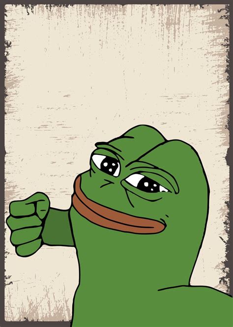 Pepe Frog Funny Meme Poster By Trending Displate Posters Displate