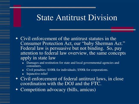 Ppt Understanding Detecting And Reporting Antitrust Violations