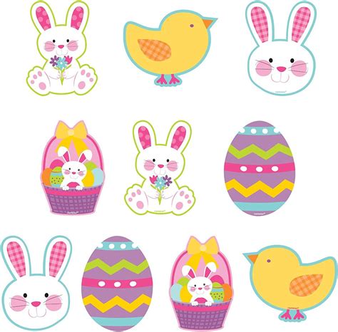 Amscan Cutouts Mini Printed Easter Toys And Games