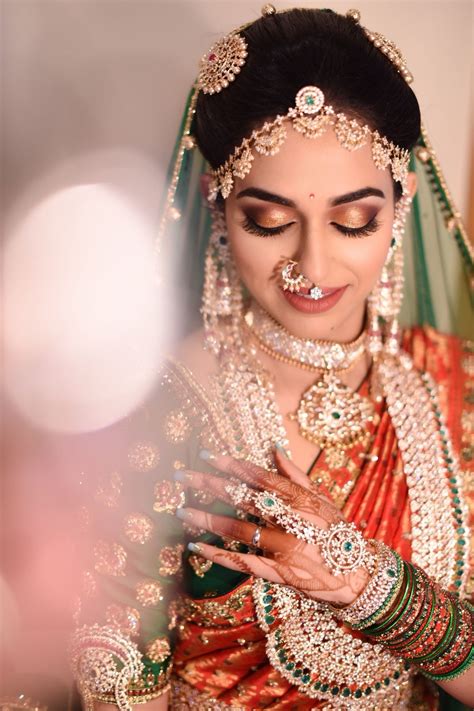 beautiful indian dress for bridal wedding makeup 229
