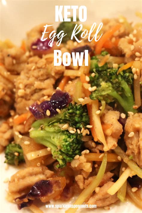 Position an egg roll wrapper with one point toward you. KETO Egg Roll Bowl | Recipe | Eggroll in a bowl, Egg roll ...