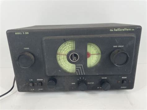 Vintage Hallicrafters S 38b Tube Ham Radio Shortwave Receiver Powers On