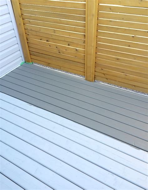 Cabot seacoast gray solid stain love this color it s on. Backyard Deck Makeover (Part One) - Satori Design for Living