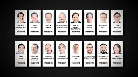 Solo 2 De Los 16 Binomios Presidenciales Encabezan Intención De Voto En Ecuador Según