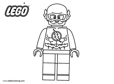 Flash from LEGO Superhero Coloring Pages  Free Printable Coloring Pages