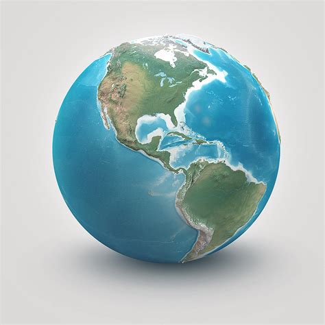 Planet Earth Realistic 3d World Globe By Giallo 3docean