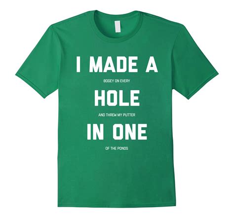 If so there are golf bags made especially for golf carts. Funny Golf Shirts For Men Women - Hole In One Golf Gag ...