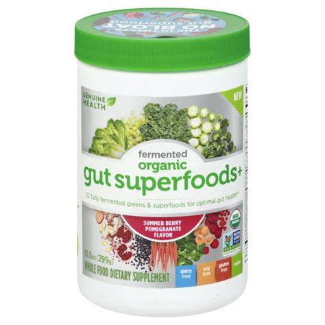 Genuine Health Organic Fermented Gut Superfoods Powder For Optimal