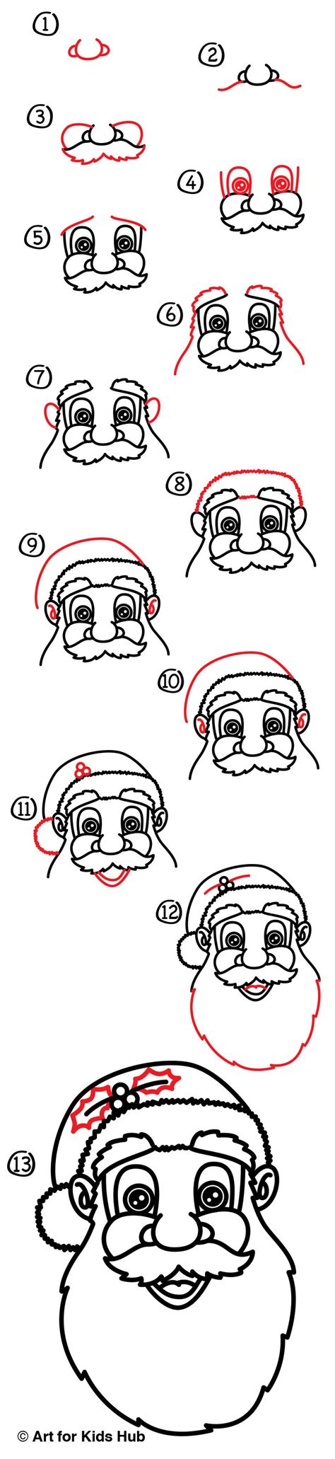 How To Draw Santa Claus How To Draw Santa Claus Holding Christmas