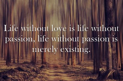 Life Without Love Is Life Without Passion Life Without Passion Is