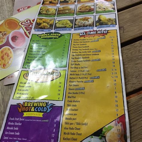 Bombay Chowpatty Menu Reviews And Photos Airport Road Bank Street