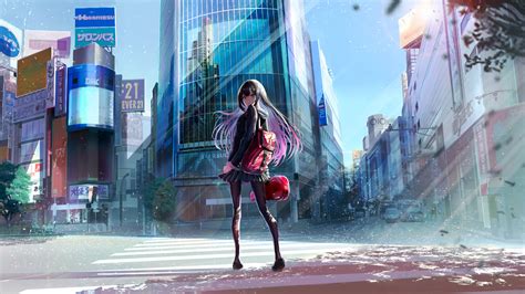 2560x1440 School Anime Girl 1440p Resolution Wallpaper Hd