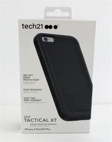 Tech21 Evo Tactical Xt Case For Apple Iphone 6s Plus And 6 Plus Black