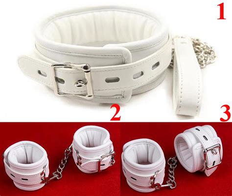 Leather Padded Neck Collarsandhand Cuffs Andankle Cuffs Bdsm Roleplay