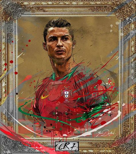 Pin By روائع الصور On Real Madrid Ronaldo Painting Cristiano Ronaldo