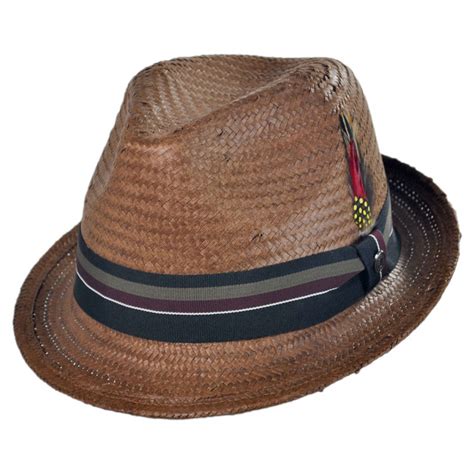 Jaxon Hats Tribeca Toyo Straw Trilby Fedora Hat All Fedoras