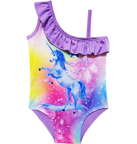Girls Swimsuit One Piece Girls Swimwear Kids 2022 Unicorn Swimsuit