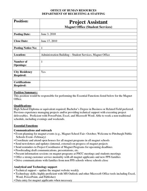 When you advertise the job, consider what type of advertising will attract the best candidates. Internal Job Posting Template | merrychristmaswishes.info