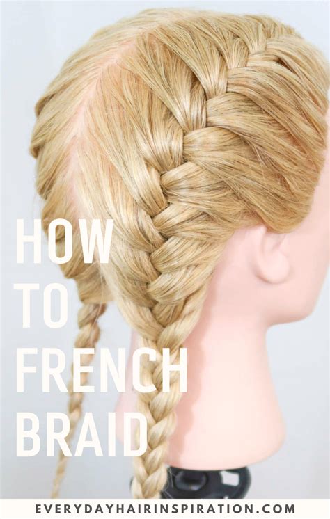 French Braid For Beginners Easy How To Tutorial Everyday Hair Inspiration