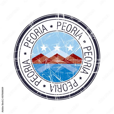 City Of Peoria Arizona Vector Stamp Stock Vector Adobe Stock