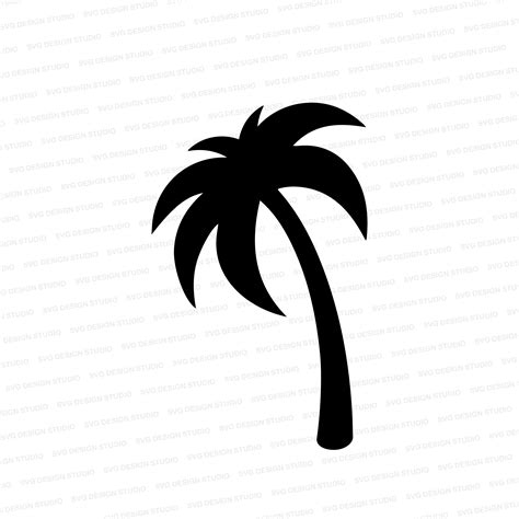 Palm Tree Svg Vectored Palm Tree Svg Palm Tree Cutter File Etsy Uk