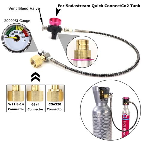 Sodastream Quick Connect Co2 Cylinder Terra Duo Art Pink Tank Refill