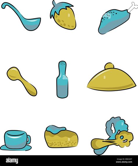 Food And Drinks Icons Stock Vector Image And Art Alamy