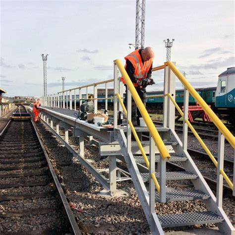 Grp Maintenance Access Platform At Railway Traction Depot Evergrip