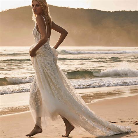 The perfect beach wedding dress will be one that is short in length. 35 Beach Wedding Dresses Perfect for a Seaside Ceremony