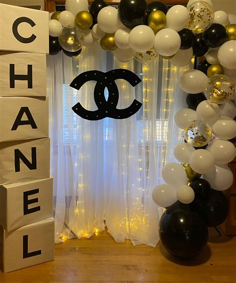 Chanel Backdrop Chanel Birthday Party Chanel Birthday Party