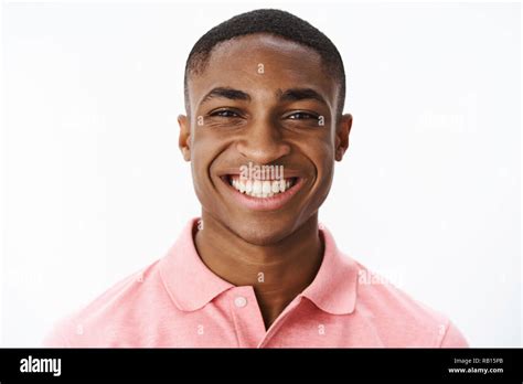 Headshot Of Happy Successful And Delighted Young African American Male