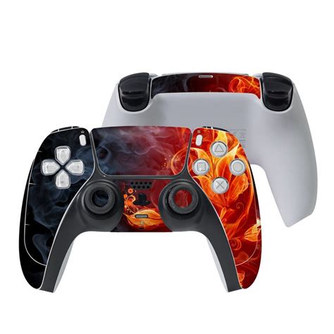 Sony Ps5 Controller Skin Flower Of Fire By Gaming Decalgirl